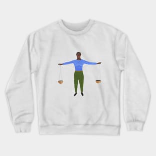 Libra Warrior Woman Crewneck Sweatshirt